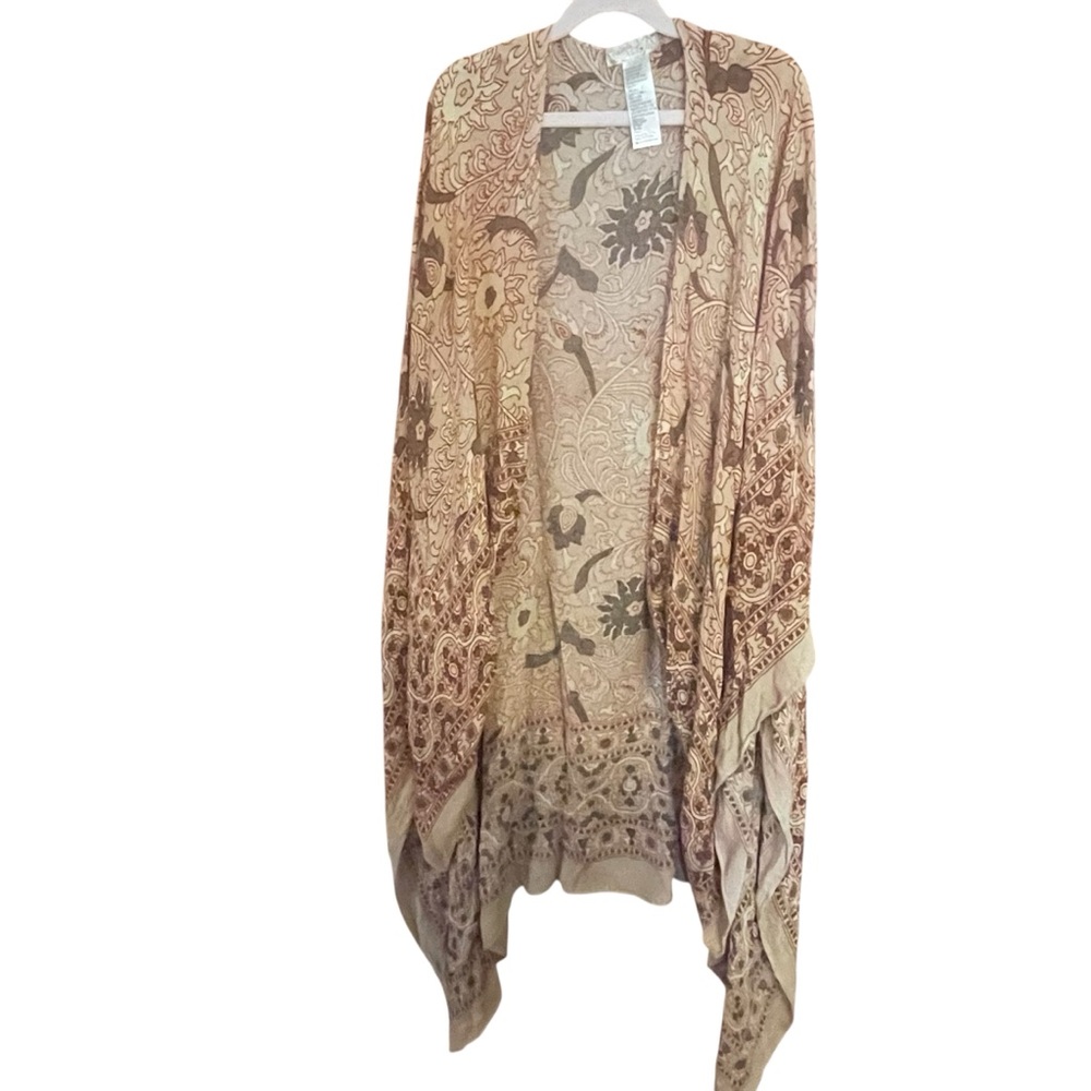 Free People scarf/kimono style duster - “magic dance” print